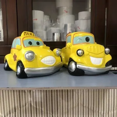 Мультяшная копилка кавайная полимерная игрушка настольное украшение для дома