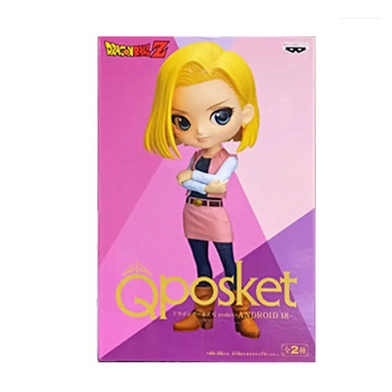 

Original Bandai Dragon Ball Android 18 Q Posket Collection Japan Anime Action Figures Model Birthday Gift Adult Toys for Boys