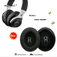 morepwr new upgrade replacement ear pads for edifier w855bt headset parts leather cushion earmuff