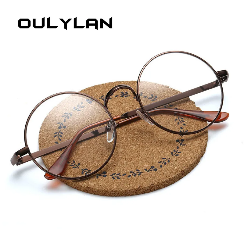 Oulylan круглые очки, оправа для мужчин и женщин, Классические прозрачные линзы, очки для глаз, женские очки для близорукости, оптические прозрачные очки, очки