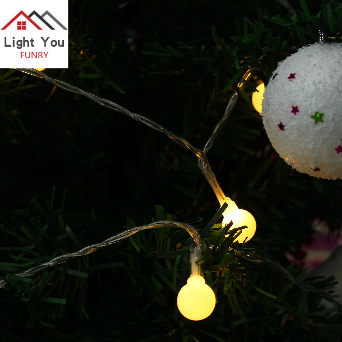 20 LED ball battery box light string Christmas tree Festival Indoor Decorative | Лампы и освещение