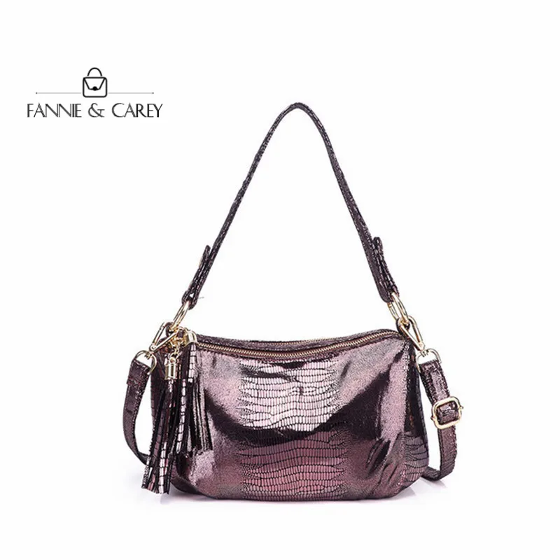 

Fashion New Gold Color Bags Leather Women Serpentine Classical Handbags Famous Brand Designs Shoulder Bag For Ladies With Tassel