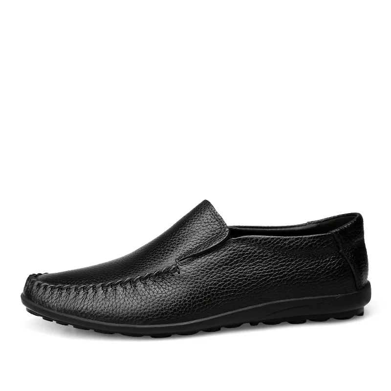 Мужские Мягкие Мокасины из натуральной кожи на плоской подошве | Обувь