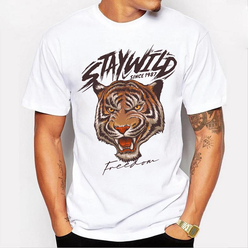 

2020 New 3D Lion T-shirt Men's Animal T-shirt Cool 3D Style Pattern 3DT Shirt Summer Trend Short Sleeve