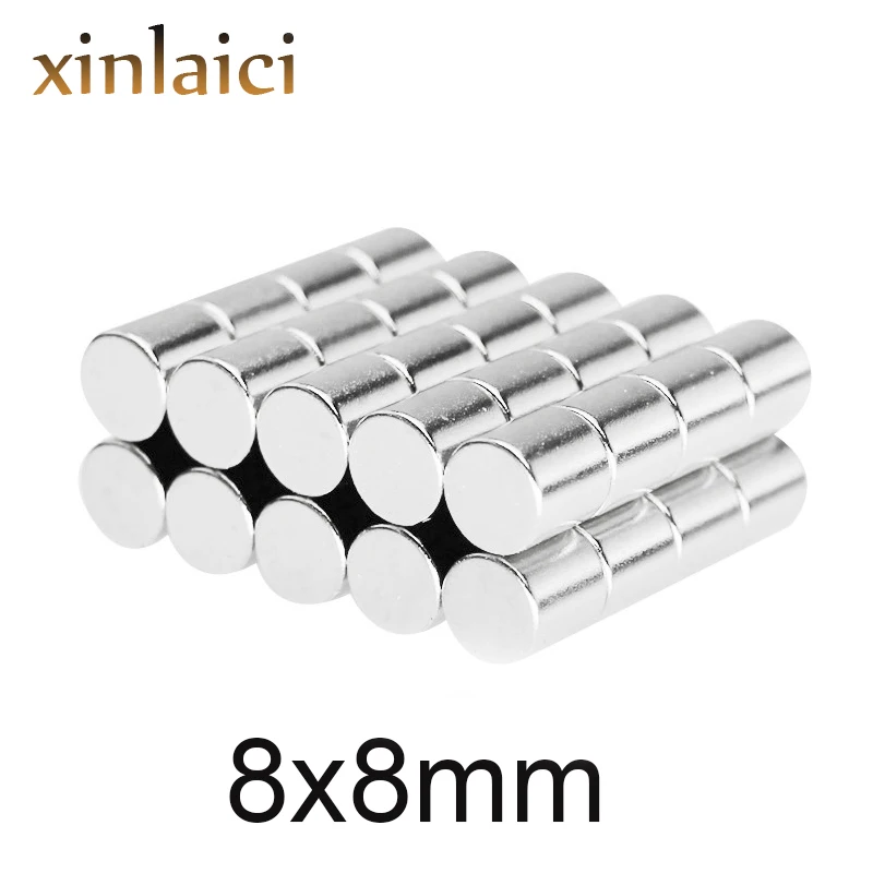 50/100/200 шт. неодимовые магниты 8x8 мм холодильник ремесло Класс новые