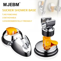 no need to punch shower head handsetbase suction tray type adjustable shower bracket for bathroom accessory