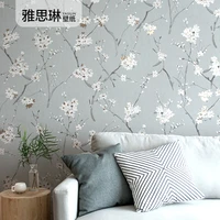 good quality nordic style wallpaper non woven pastoral korean floral home living room bedroom tv background wall paper