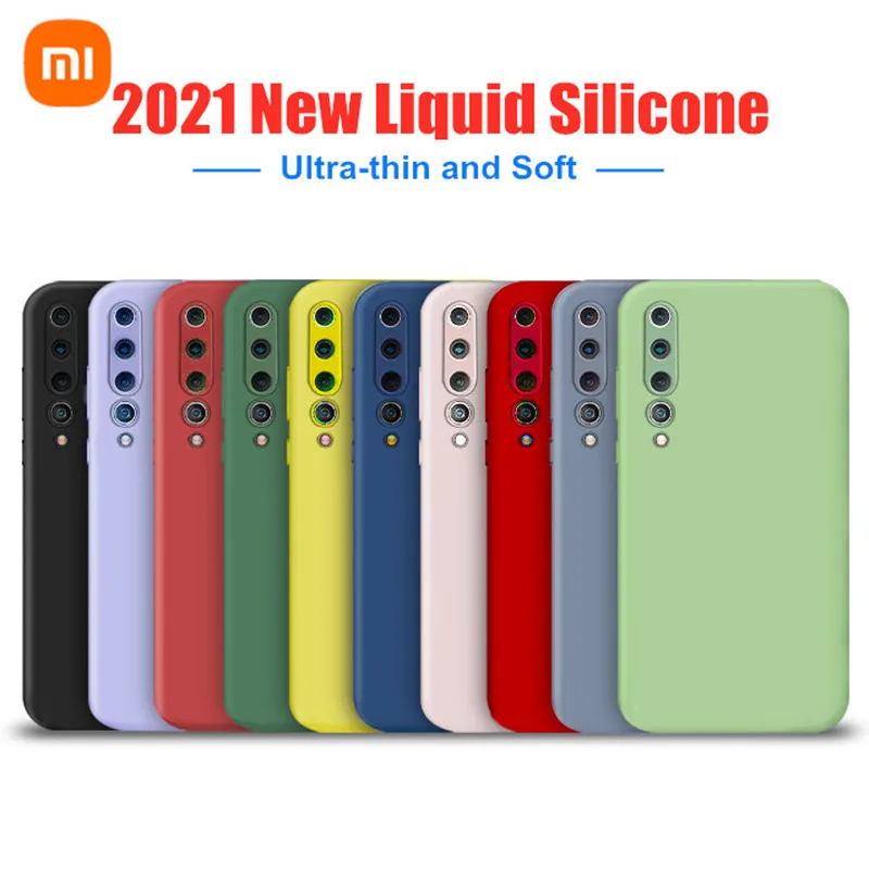 

Original Xiaomi Liquid Silicone Case For Xiaomi 11 Redmi K30 POCO F3 Phone Case For Xiaomi 10 9 Redmi note9 10 Series Full Cover
