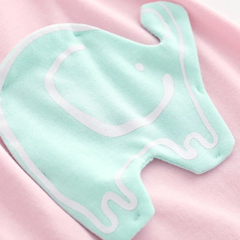 

100% Cotton Newborn Girl Boy Rompers Elephant Cute Clothes Baby Clothes Infant Girl Boys Romper Clothing 0-12M Gift