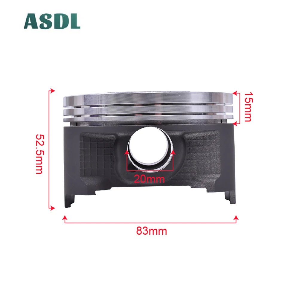 Якорная цепь с 83 мм поршневой палец 20 поршень двигателя мотоцикла и комплект