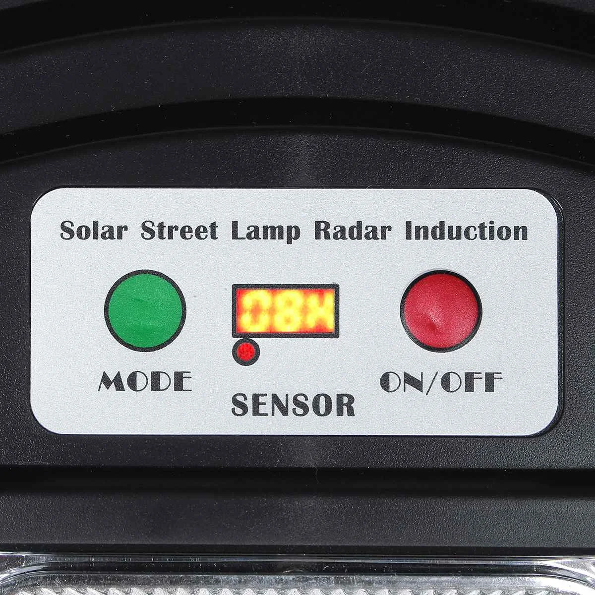 

60W 120W 180W Solar Power Street Light 6500K High Bright PIR Motion Sensor + Remote Control Security Led Flood Light for Garden