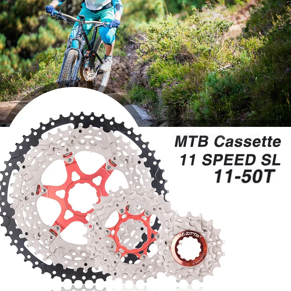 

ZTTO MTB 11-50T Speed Bicycle Cassette SLR 11s HG Steel Aluminum Freewheel Parts Mountain Bike Sprocket