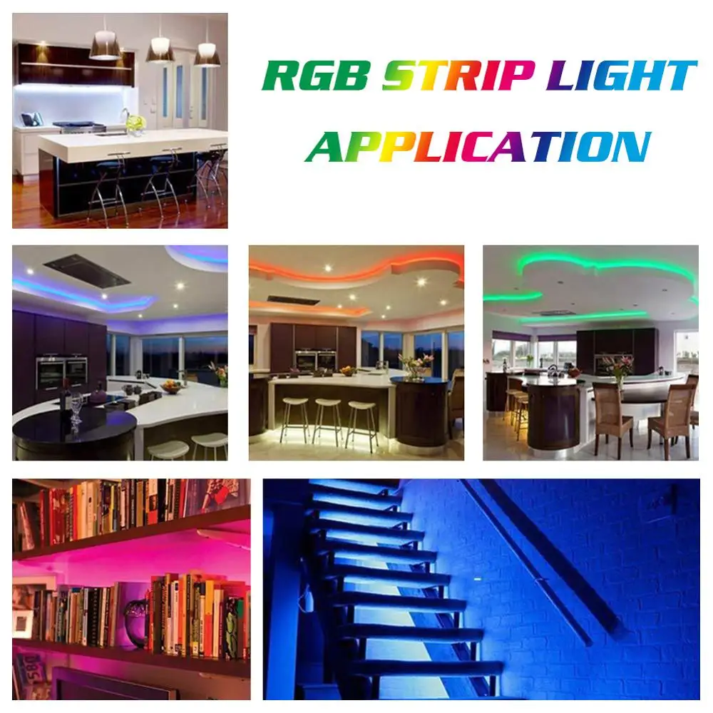 Светодиодная лента 10 м 3528 SMD RGB 600 многоцветная светильник вая с ИК-пультом