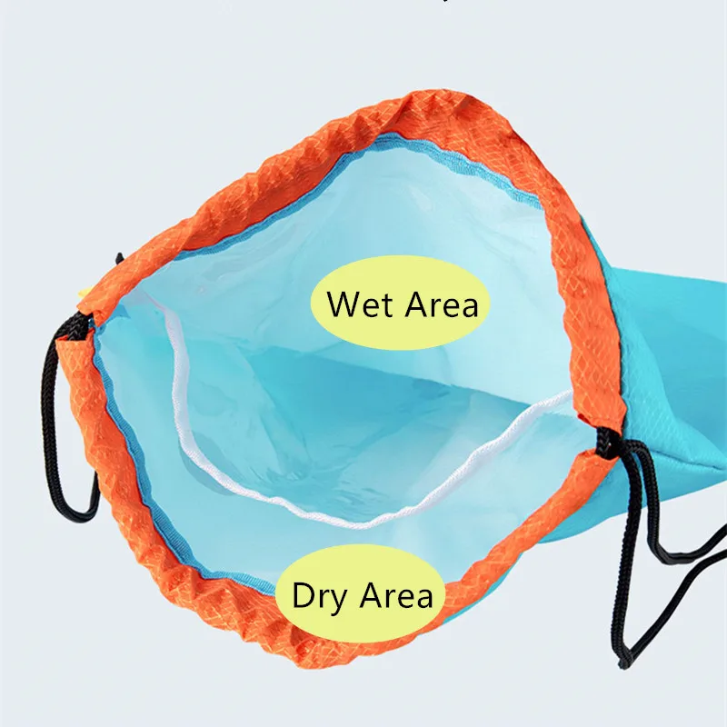 361 Kids Swimming Bags Boys Girls Waterproof Backpack Cute Fish Dry Wet Compartments Camping Pool Beach Outdoor | Спорт и