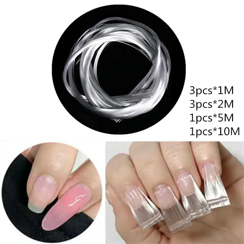 

DIY 1m/2m/5m/10m Professional Salon Extension Acrylic Tip UV Gel Nail Extension Fiberglass