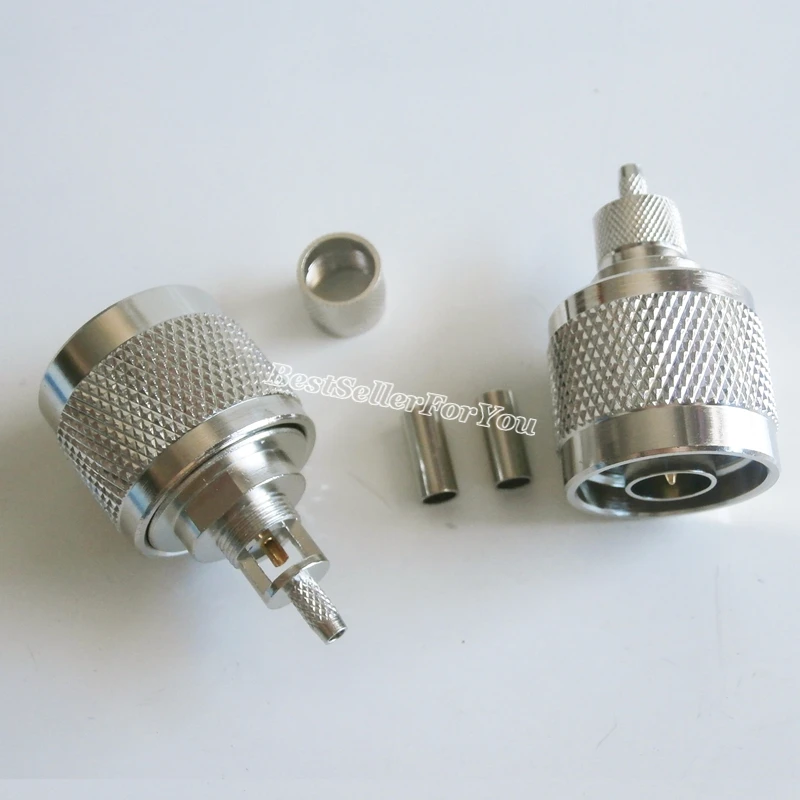 1 шт. N Тип штекер окна RF коаксиальный разъем обжимной для кабеля RG316 RG174