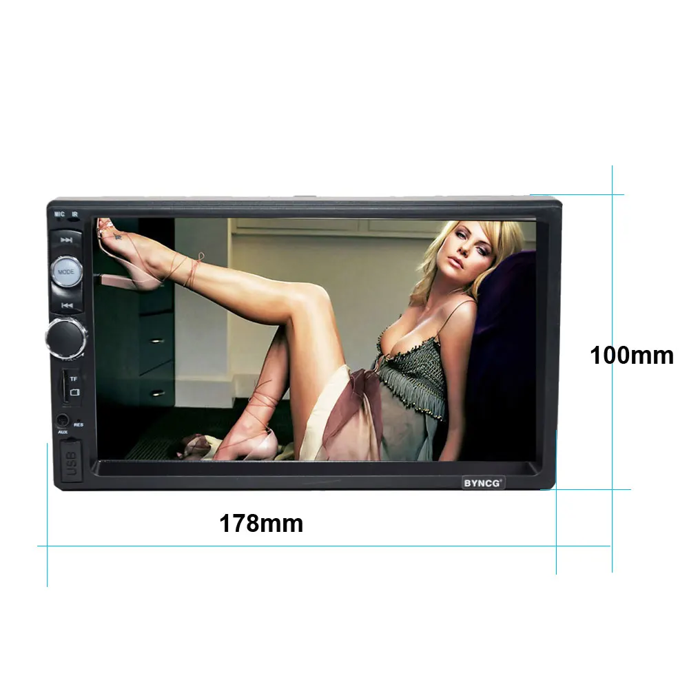 

2 DIN Car Audio Stereo Player Touch Screen Car Video MP5 Player TF SD MMC USB FM Radio Hands-free Call