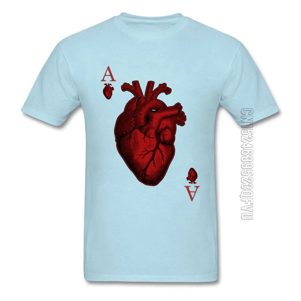 Футболка мужская с круглым вырезом тенниска из 100% хлопка рок-группой Ace of Hearts