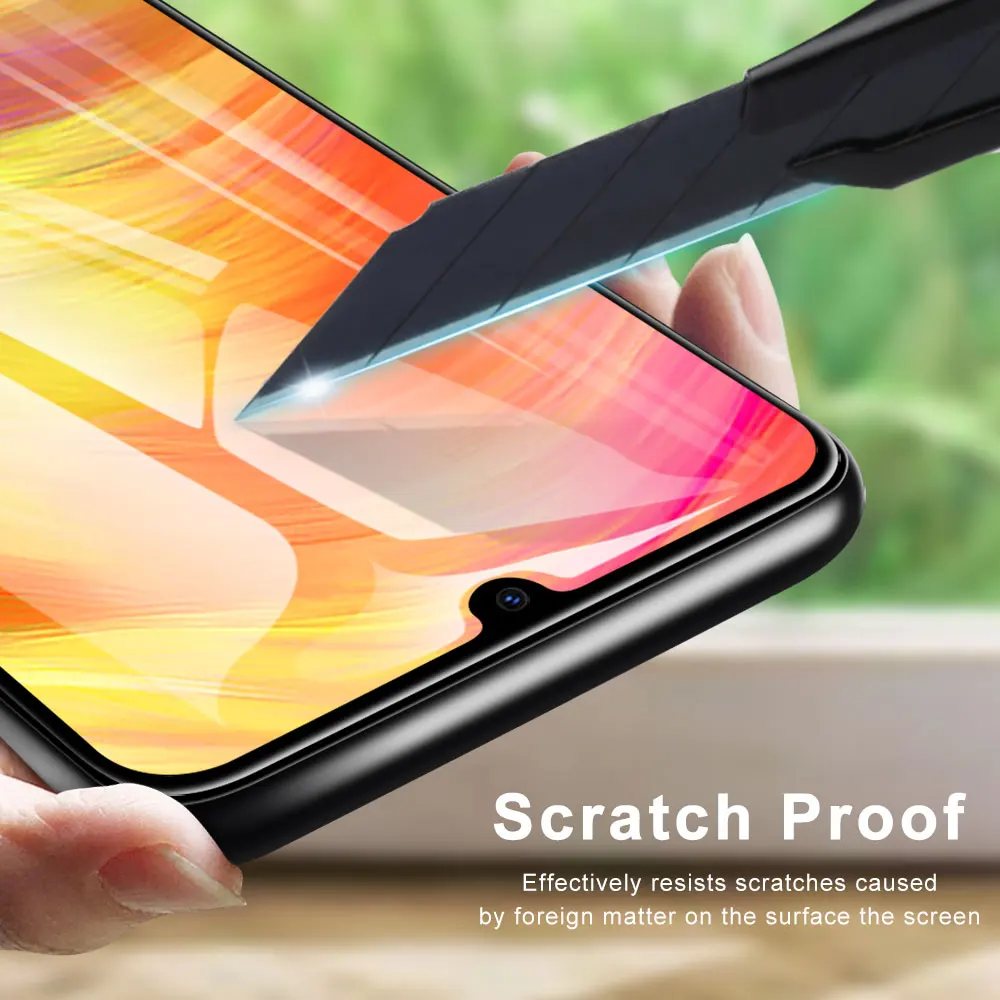 3 шт. закаленное стекло для Xiaomi Redmi note 7 MiA3 5 Полное покрытие Защита экрана Note 8 6A 7A 8Pro