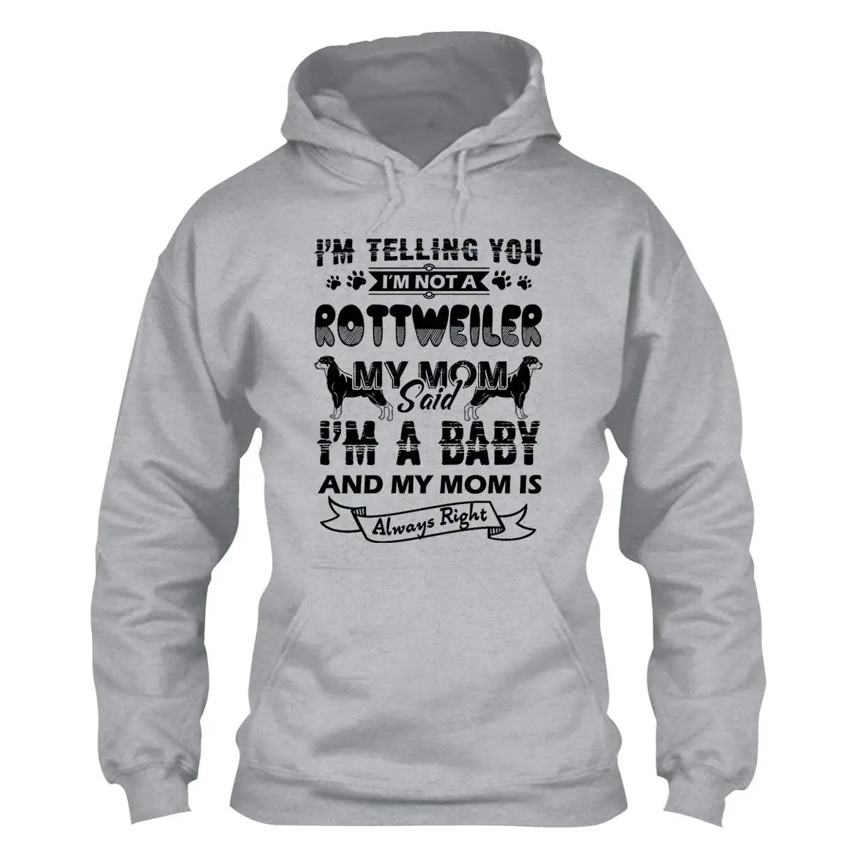 TSDFC Rottweiler Lover унисекс пуловер с капюшоном Длинная толстовка | Мужская одежда