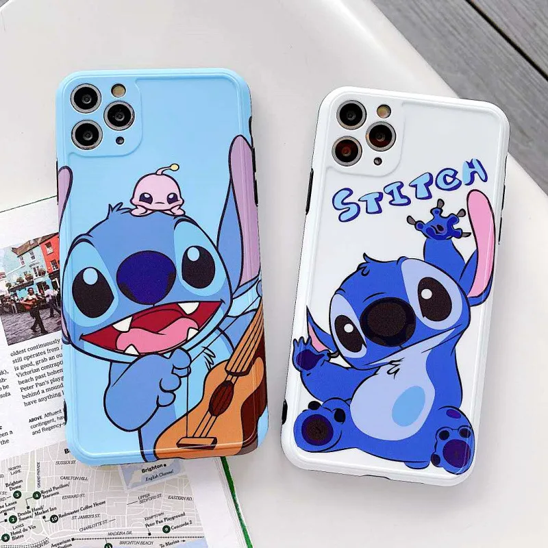 lilo stitch case for iphone 11 12 pro max 7 8 plus se xr xs silicone cute disney anime phone cover cases free global shipping