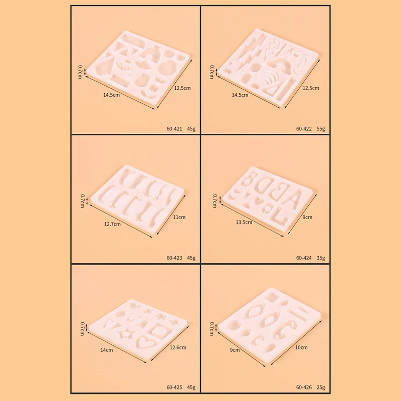 

Epoxy Resin UV Glue Mold Silicone Earring Pendant Comb Casting Silicone Mould Creative DIY Molds Crafts Jewelry Making