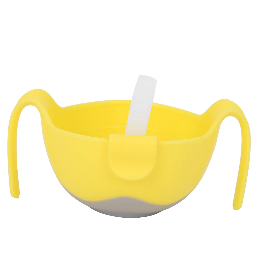 Baby Feeding Bowl Kids Assist Food Soft Cover Straw Infant Tools Dishes Tableware Kits Safety | Мать и ребенок