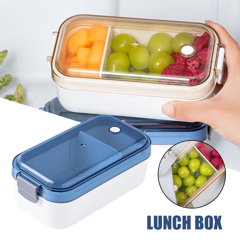 

Контейнеры пищевые многоразовые с прозрачными крышками, 2 отделения