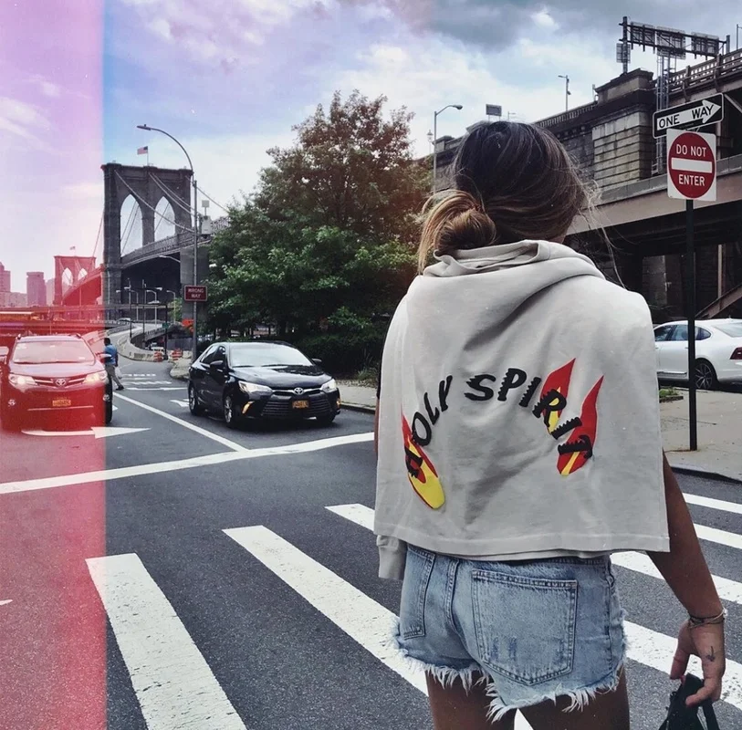 19SS kanye west SUNDAY SERVICE MERCH Holy Spirit футболка с длинными рукавами в стиле хип-хоп Уличная футболка kanye west футболки для мужчин и женщин