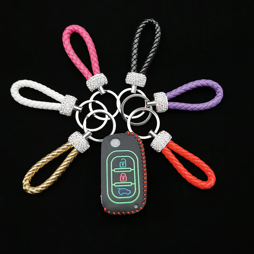 

Real Leather Car Key Case For Lada Sedan Largus Kalina Granta Vesta X-Ray Xray Remote Cover Keychain Holder Bag Automobile Acces