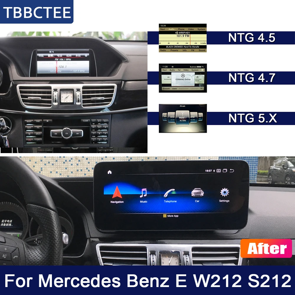 10,25 дюймов 4G 64G Android для Mercedes Benz MB E W212 S212 2010~ NTG автомобильный радиоэкран gps навигация Bluetooth WiFi Navi