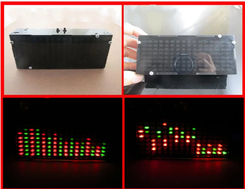 Светодиодный анализатор спектра музыки измеритель уровня звука MP3 Усилитель для