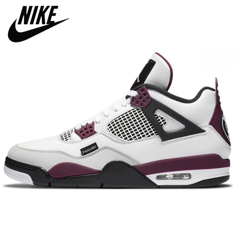 

Otantik hava aj Retro 4 AJ4 yelken yangn krmz am yeil metalik paketi rahat erkek basketbol ayakkablar spor ayakkab