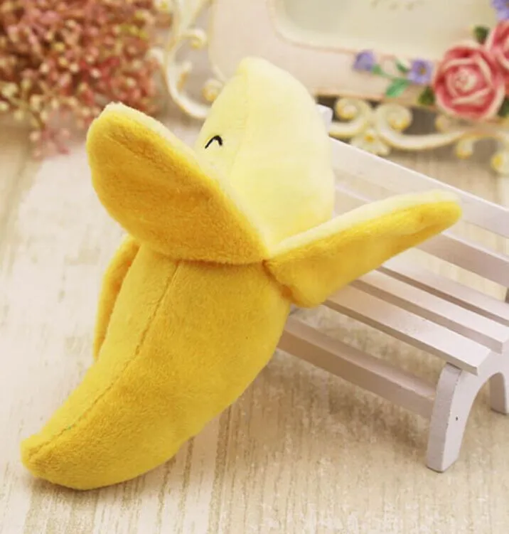 Собака жевательная игрушка для щенков скрипучий плюшевый звук Милые Фрукты