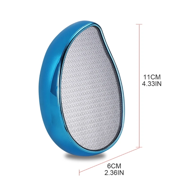 

Скребок для педикюра Q81B 2 в 1, устройство для удаления мозолей, нано-стекло, портативный рашпиль, колоссальная терка, скруббер для ухода за но...