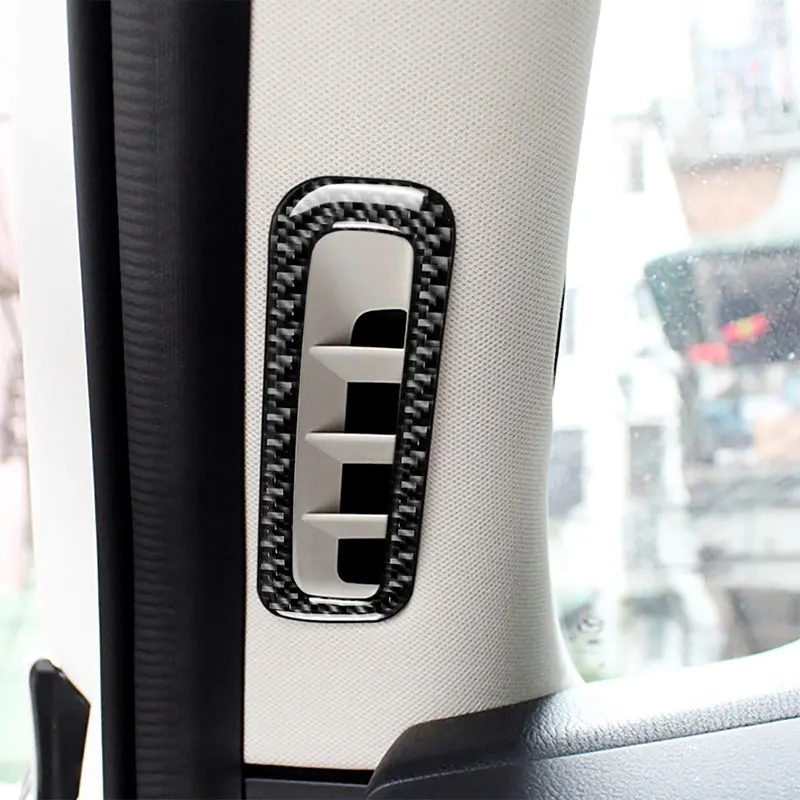 

Carbon Fiber Car Accessories Interior A Pillar Vent Outlet Protective Modification Cover Trim Stickers For Mazda CX-5 2017 2018