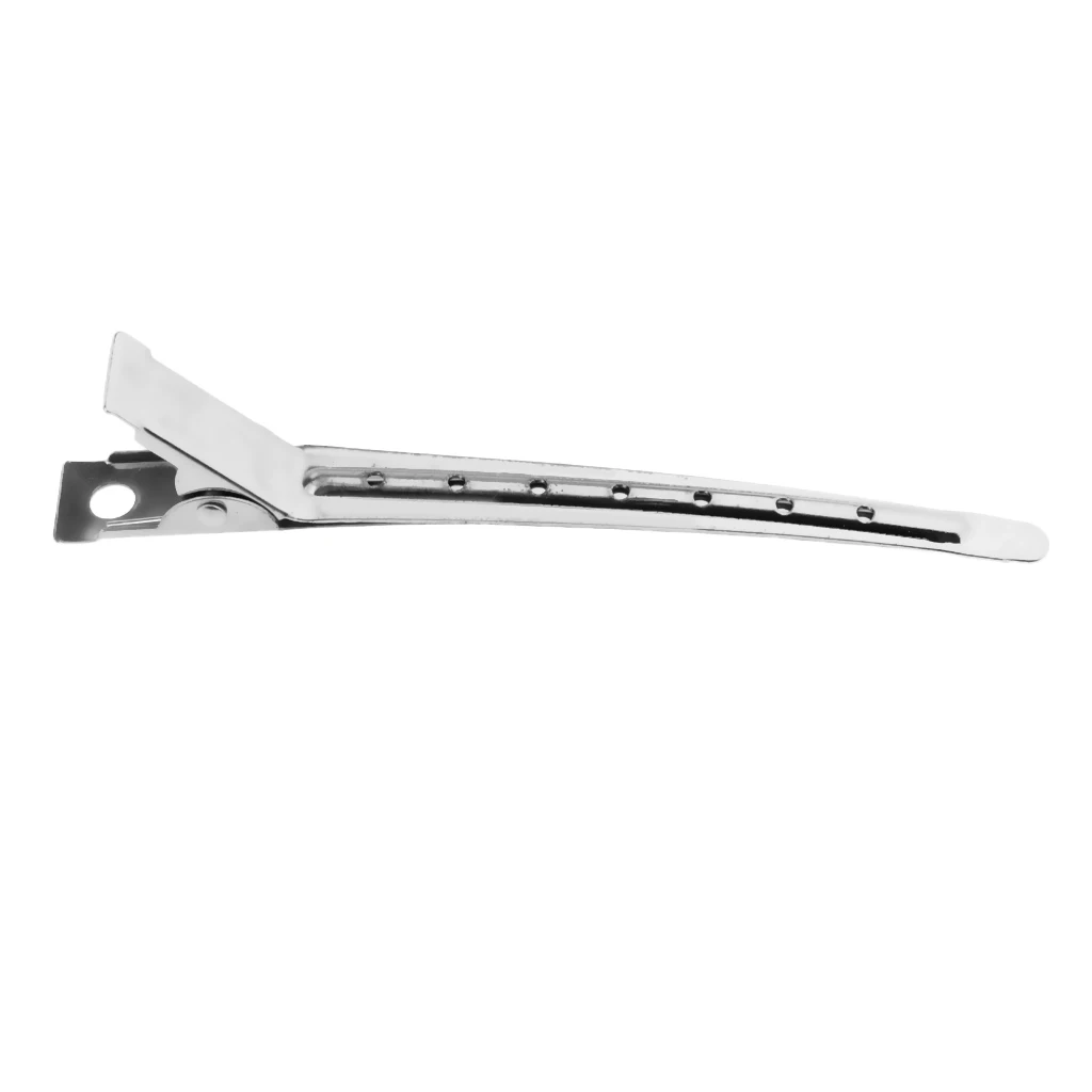 

24Pcs Metal Hairdressing Duck Bill Alligator Clips Professional Hair Clip Salon