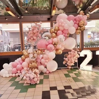 186pcs baby shower macaron white pink balloons garland arch globos birthday wedding anniversary party decoration home supplies