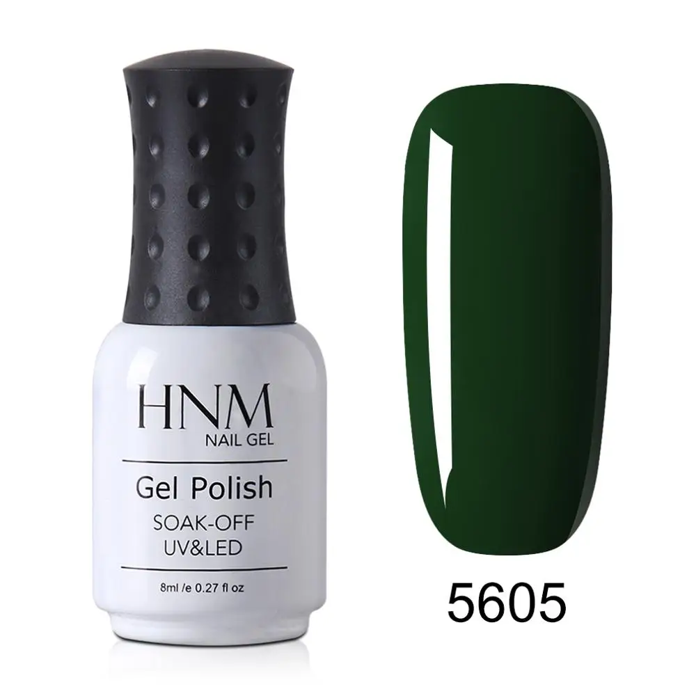 5605 HNM Newest Metallic UV Gel Nail Polish DIY Narl Art Soak Off Hybrid Varnish LED Lamp Semi Permanent Paint Lucky Lacquer Enamel - Цвет: 5605