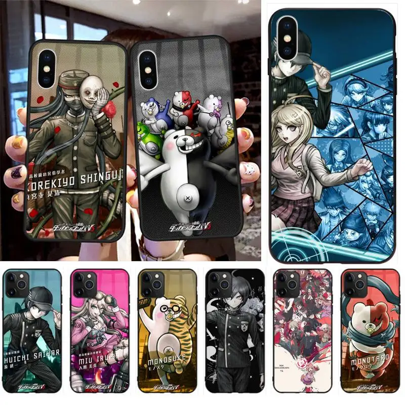 

Danganronpa V3 Killing Harmony Black TPU Soft Rubber Phone Cover for iPhone 11 pro XS MAX 8 7 6 6S Plus X 5S SE 2020 XR case