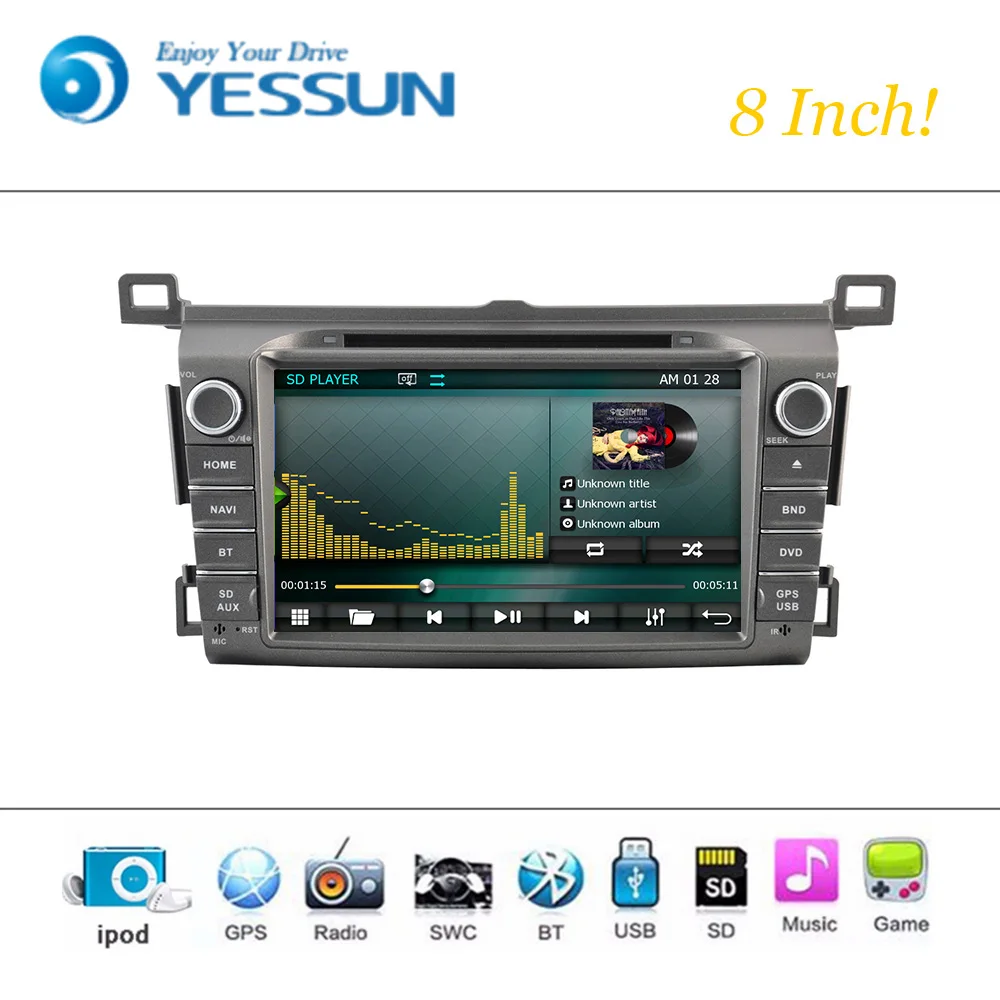 Автомобильный DVD плеер Android Wince система для Toyota Rav4 2013 2014 Авто Радио Стерео GPS