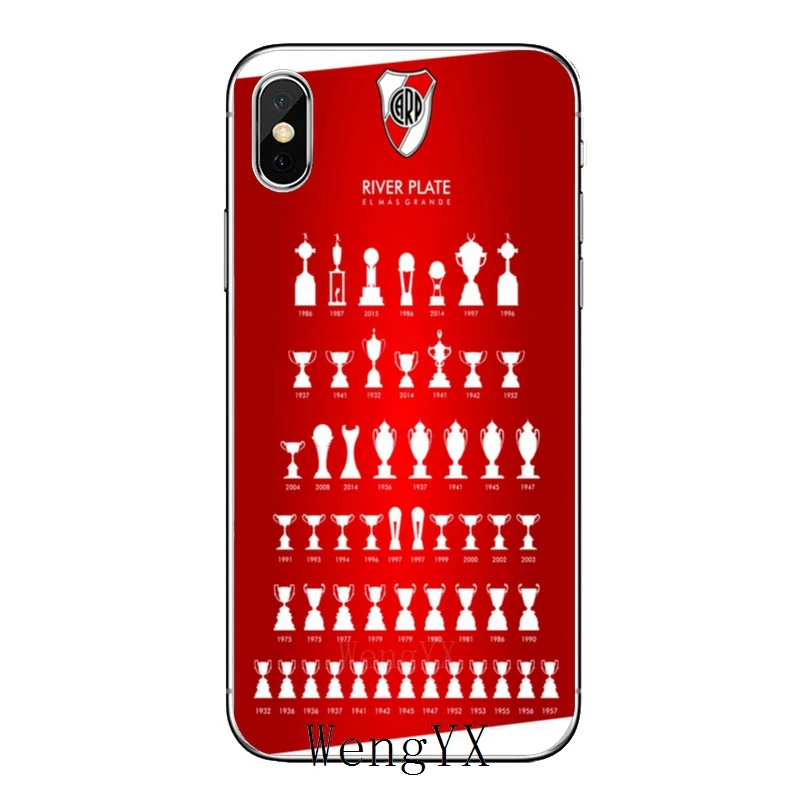 Для Samsung Galaxy S10 Lite S9 S8 S7 S6 edge Plus S5 S4 Note 9 8 5 4 mini football River Plate аксессуары чехол для