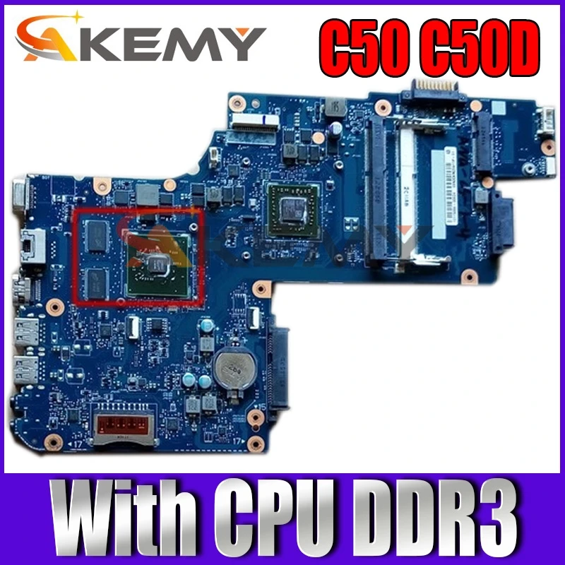 

Материнская плата AKEMY H000062100 для ноутбука toshiba satellite C50, C50D, процессор 216-0841000, PT10AN, DSC REV 2,1, материнская плата для ноутбука DDR3