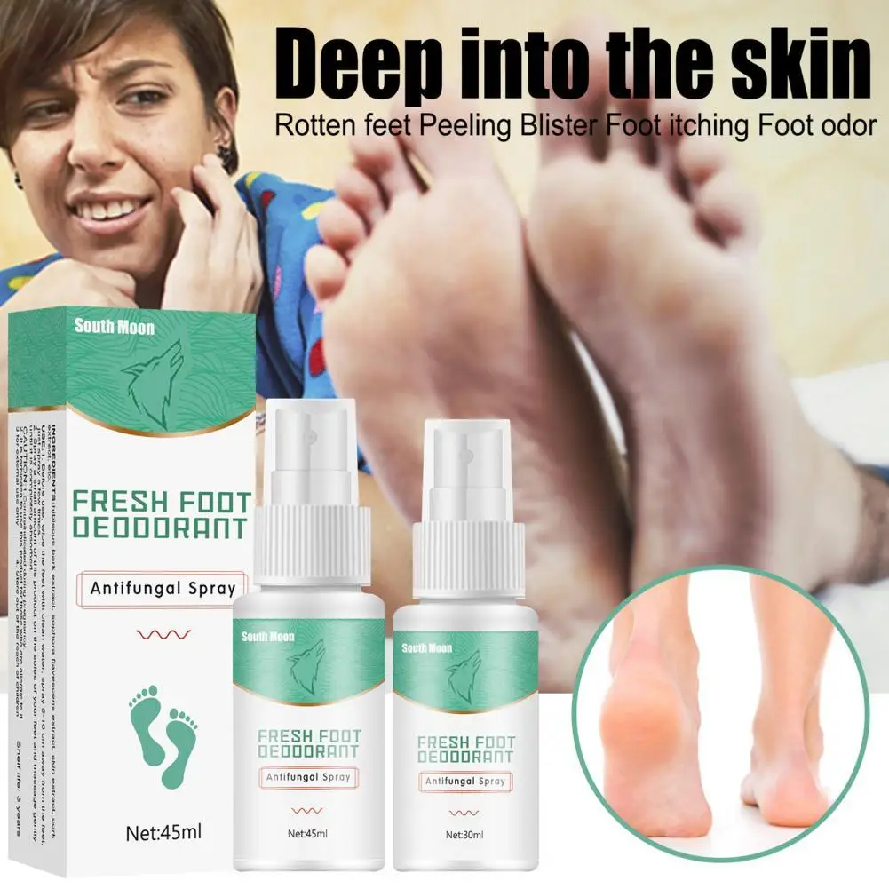 

30ml/45ml Foot Spray Fresh Odor Onychomycosis Heal Mild Ingredients Feet Care Essence Nails Repair Toe Fungal Treatment for Adul