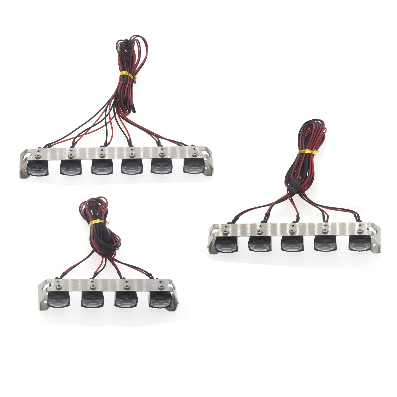 

For Trx-4 High Simulation RC Car Roof Lamp DIY 4 /5 /6 Lights Square Lights for 1/10 Trx-4 SCX10 RC Crawler Car Medication Part