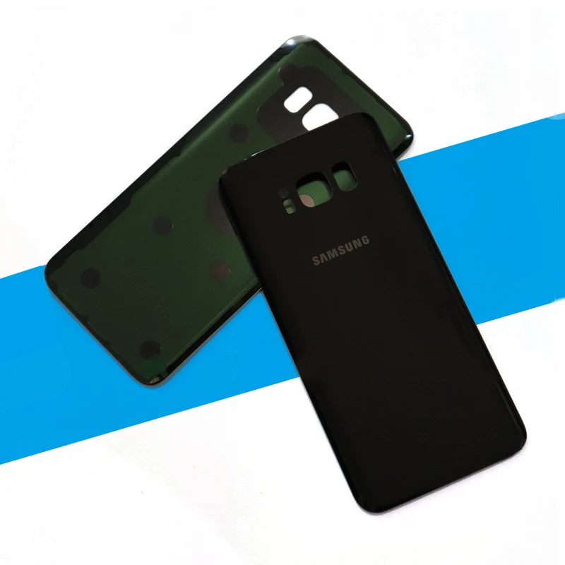 Задняя крышка galaxy s8 Samsung Galaxy S8 чехол для задней панели 3D стеклянный чехол для батареи для samsung S8 замена корпуса+ клейкая наклейка