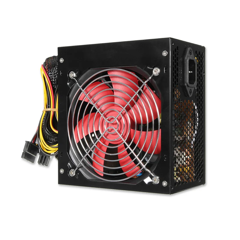 Настольная мощность 400 Вт/500 Вт тихий импульсный источник питания 12 В ATX BTC SATA 20PIN +