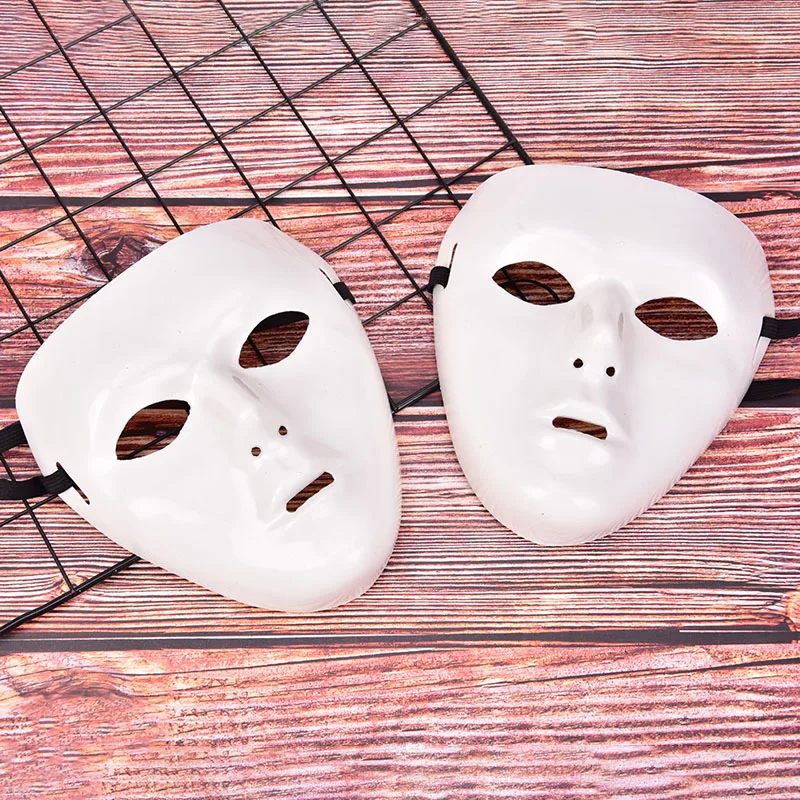 

1Pc Dance Masks White Night Lights for Home Bar Nightclub Party Props Supplies Cool Plastic men Rider Mask Hip Hop Mask Ghost