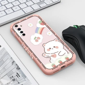 for realme 6s 6i 6 pro 7 4g 7 5g 7i 7 pro case with bear and rabbit back cover cartoon casing free global shipping