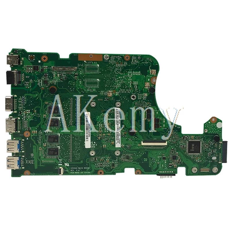 akemy for asus x555q a555q x555qg x555qa x555bp x555b x555ba laotop mainboard x555qa motherboard with a10 7400u 8gb ram free global shipping